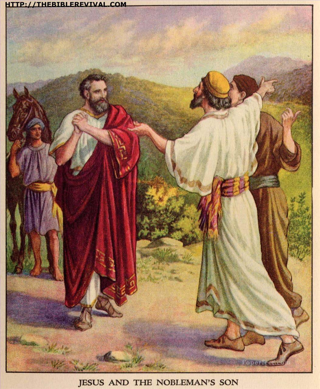 Jesus und der noblemans Sohn Religiosen Christentum Ölgemälde
